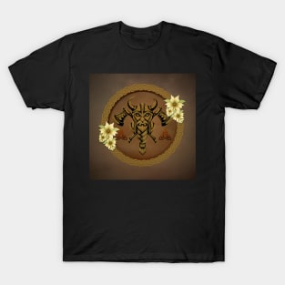 The fearless viking with Helmet with horns. T-Shirt